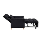 Fauteuil Lit Convertible 3 en 1, Noir