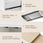Îlot de cuisine avec table à manger extensible