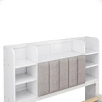Cadre de lit avec 4 tiroirs de rangement portables sous le lit