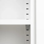 Armoire de rangement métallique à 2 portes avec étagères réglables