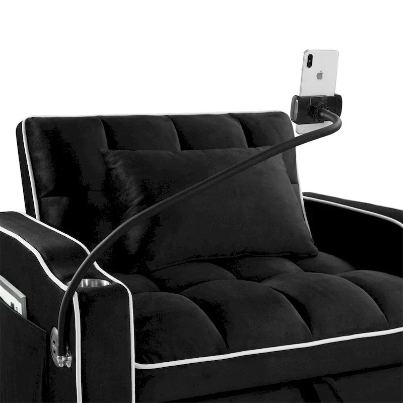 Fauteuil-lit convertible réglable, lit d'appoint escamotable